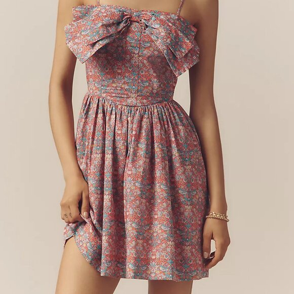 Love The Label Dolcia Sleeveless Bow A-Line Mini Dress M - Picture 2 of 6